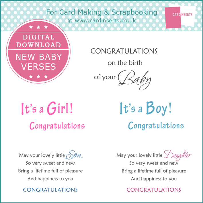 DD New Baby Verses